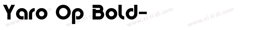 Yaro Op Bold字体转换